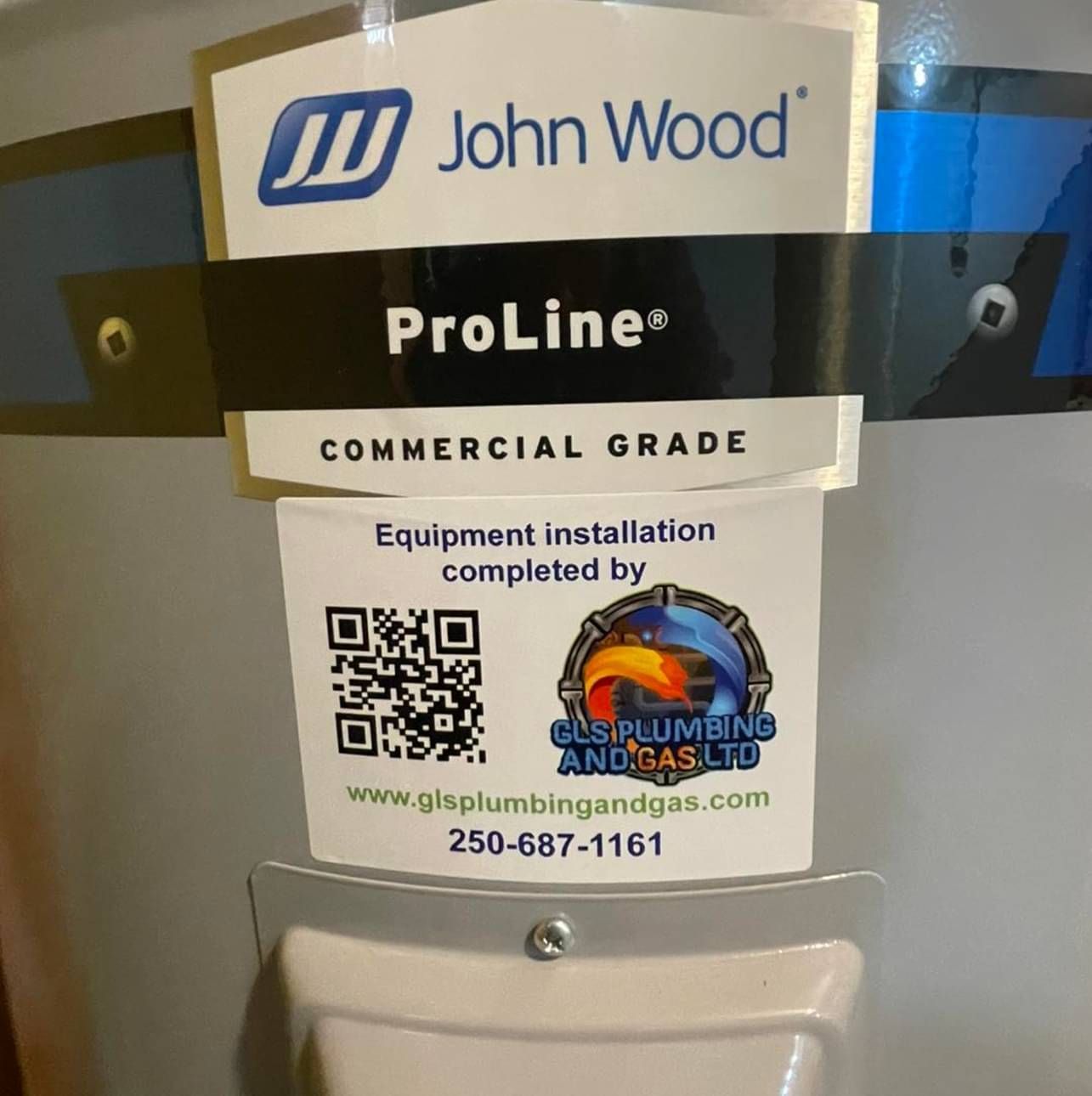 A john wood proline commercial grade water heater