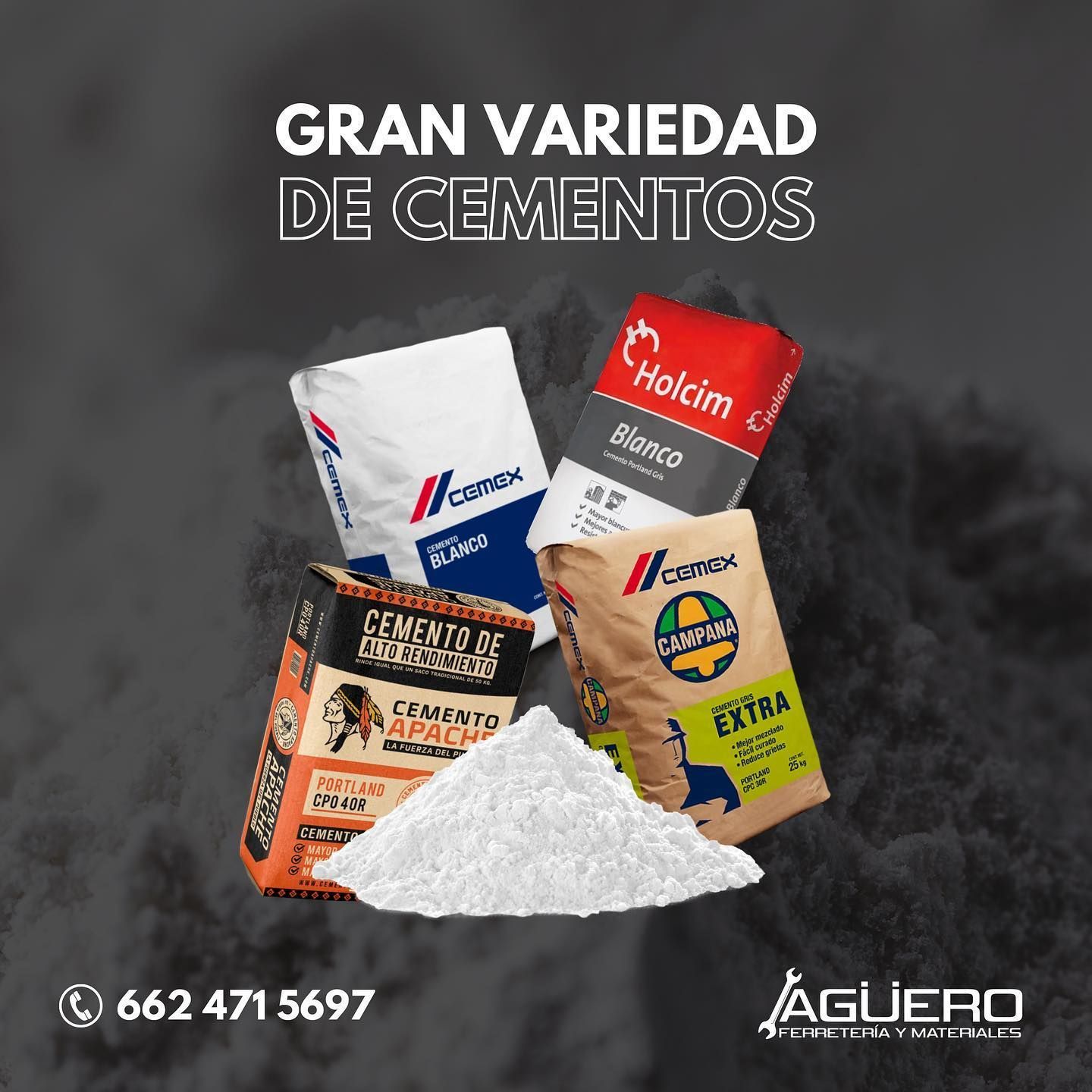 FERRETERÍA Y MATERIALES AGÜERO - Gran variedad de Cementos