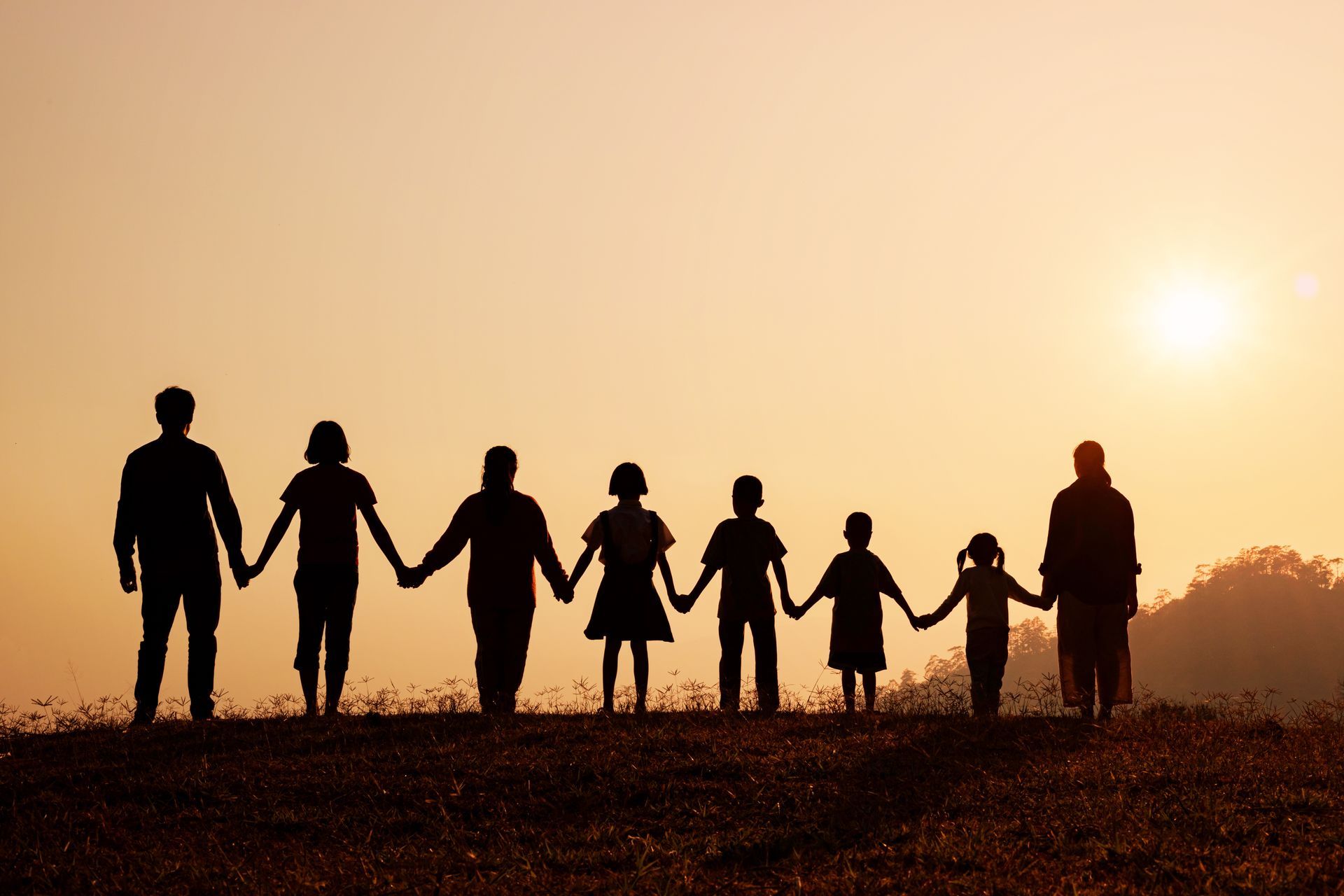 family holding hands