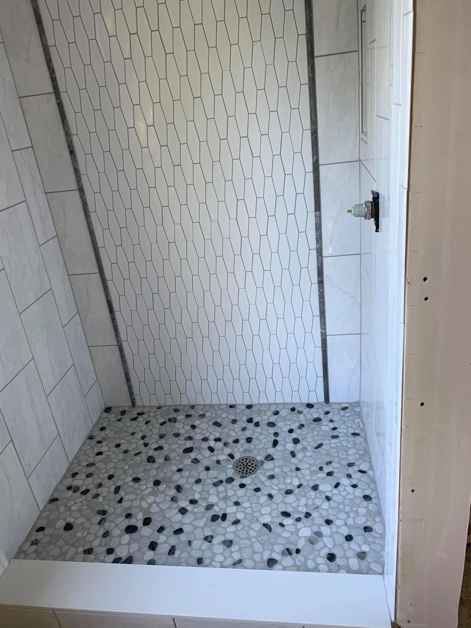 Bathroom Custom Marble Flooring — Winston-Salem, NC — Foust Flooring