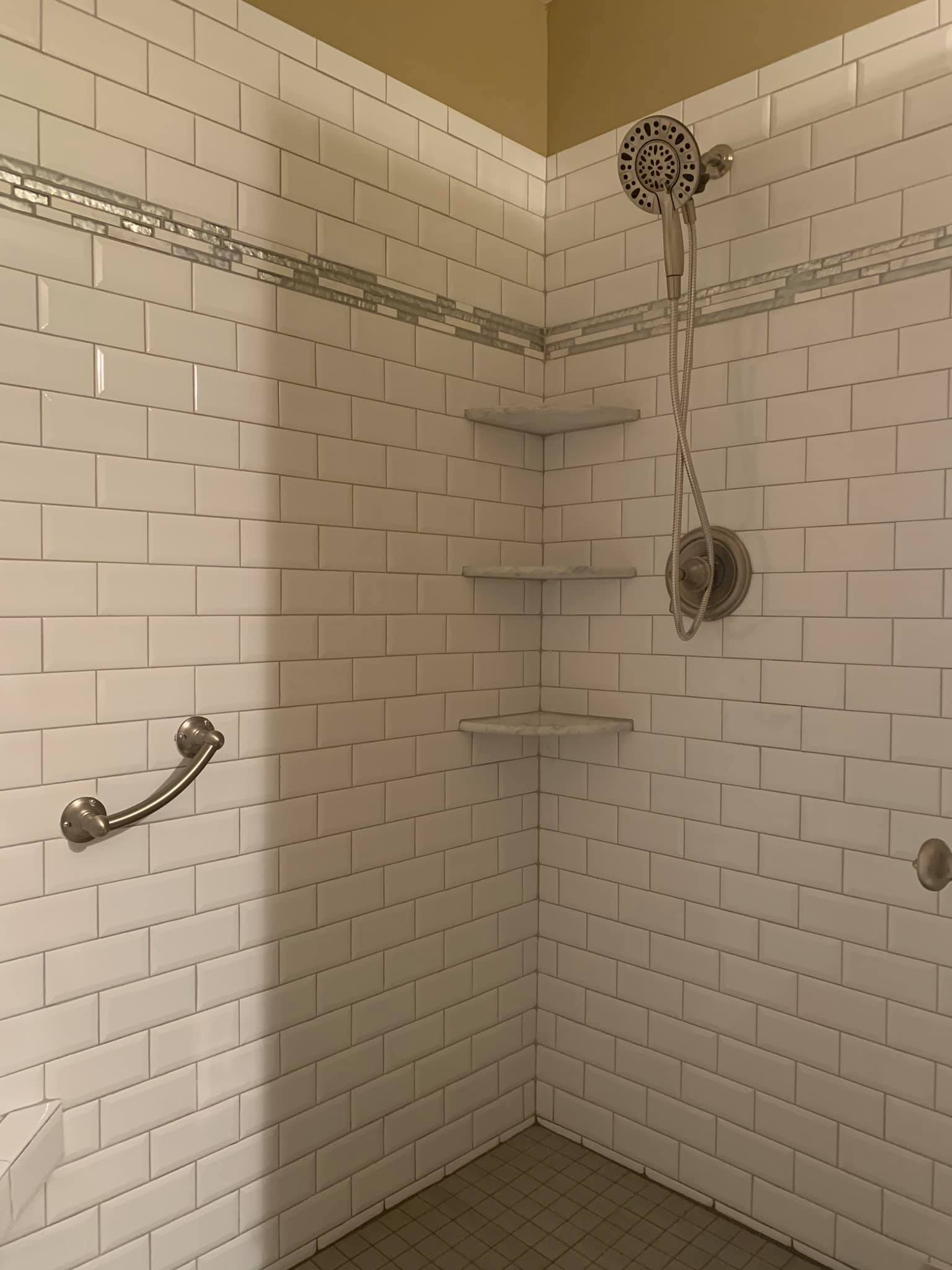 Newly Installed Shower Wall — Winston-Salem, NC — Foust Flooring