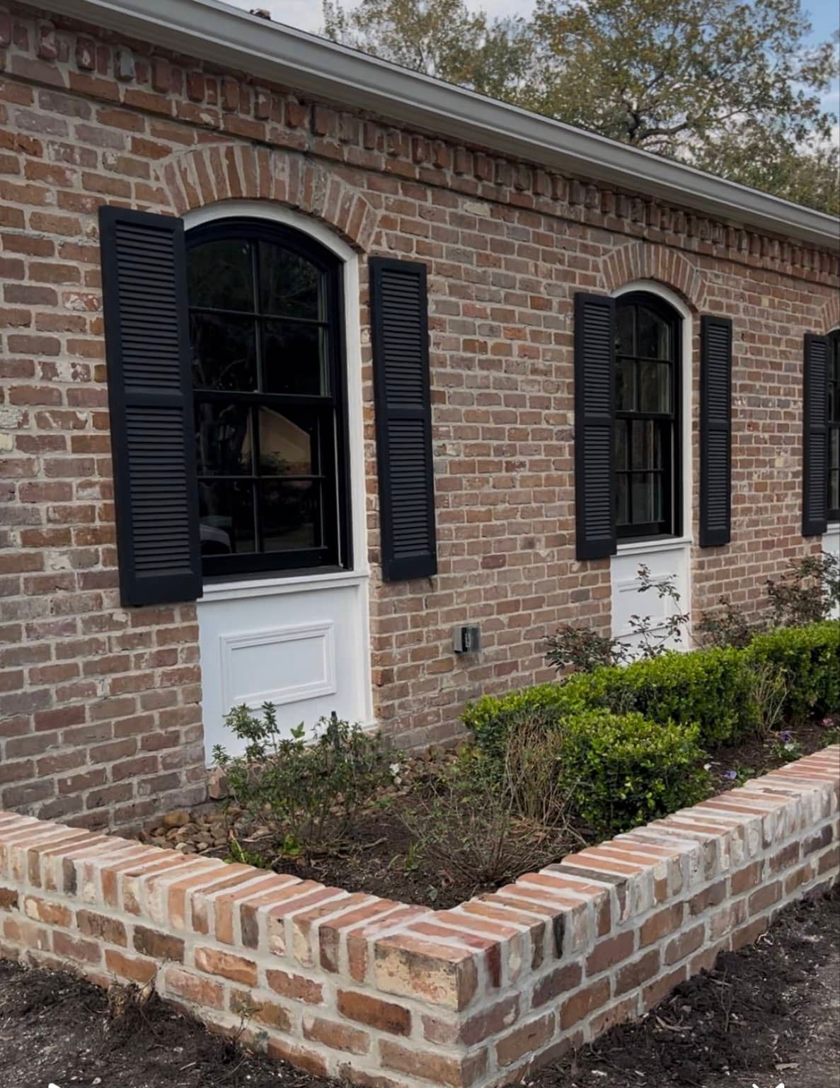 Brick Exterior and Planter Box in Richmond, TX