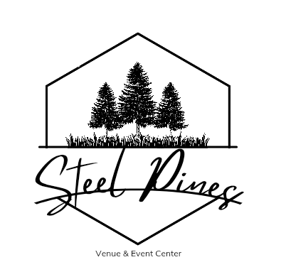 The logo for Steel Pines Venue and Events in Nacogdoches, TX