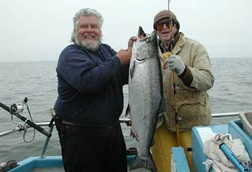 Sportsfishing — Fisheman Caught Big Fish in Half Moon Bay, CA