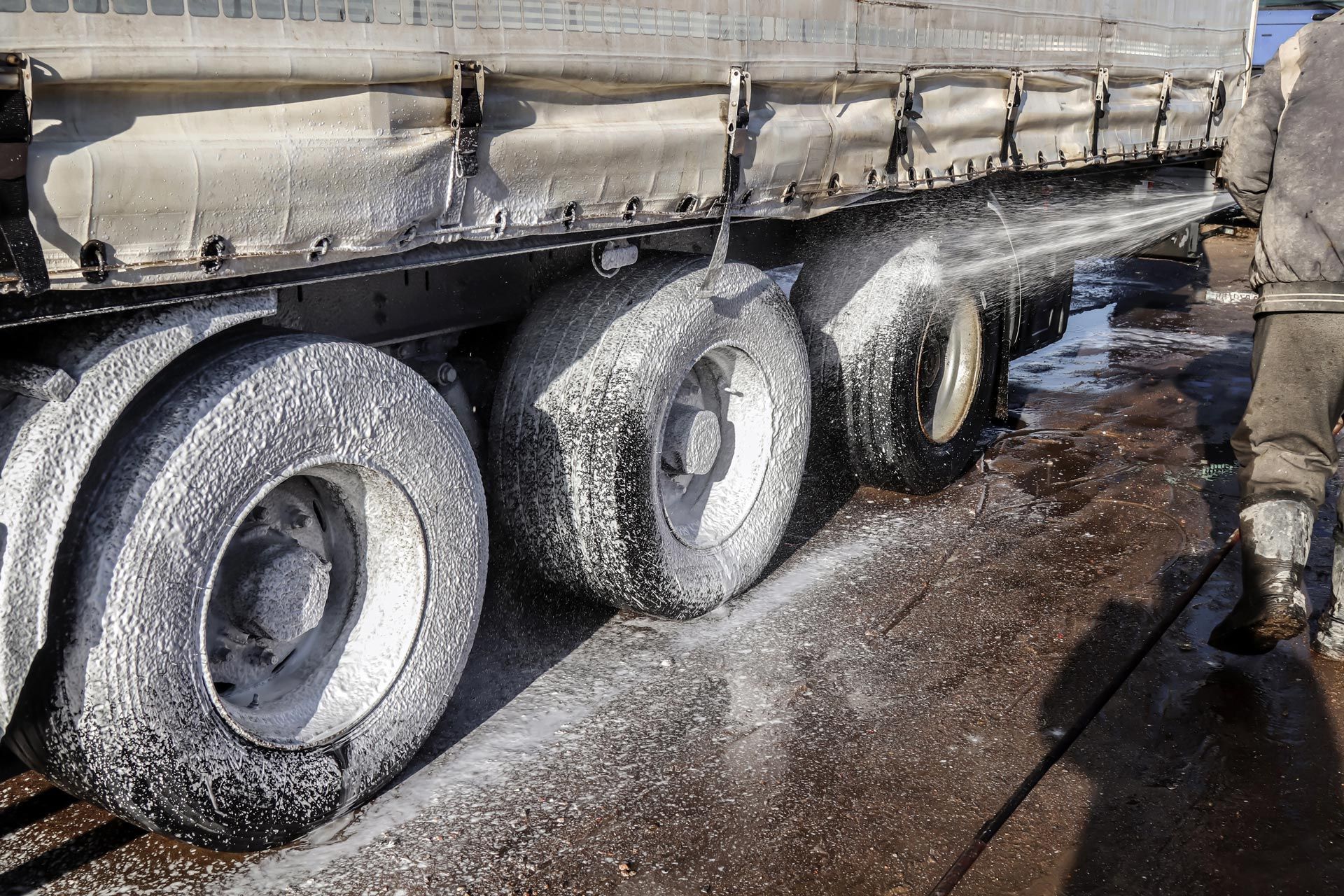 A small yellow dump truck