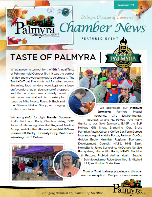 Palmyra Chamber Of Commerce Palmyra, MO