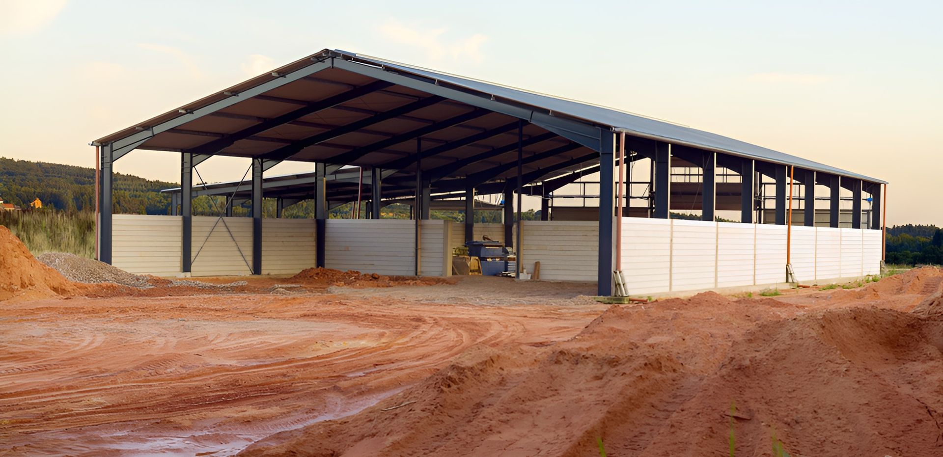 Steel-Framed Building Under Construction — Burnett Contracting in Mount Isa, QLD