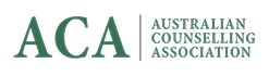 ACA logo. Green letters ACA next to