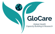 A logo for glocare global health capacity building and research