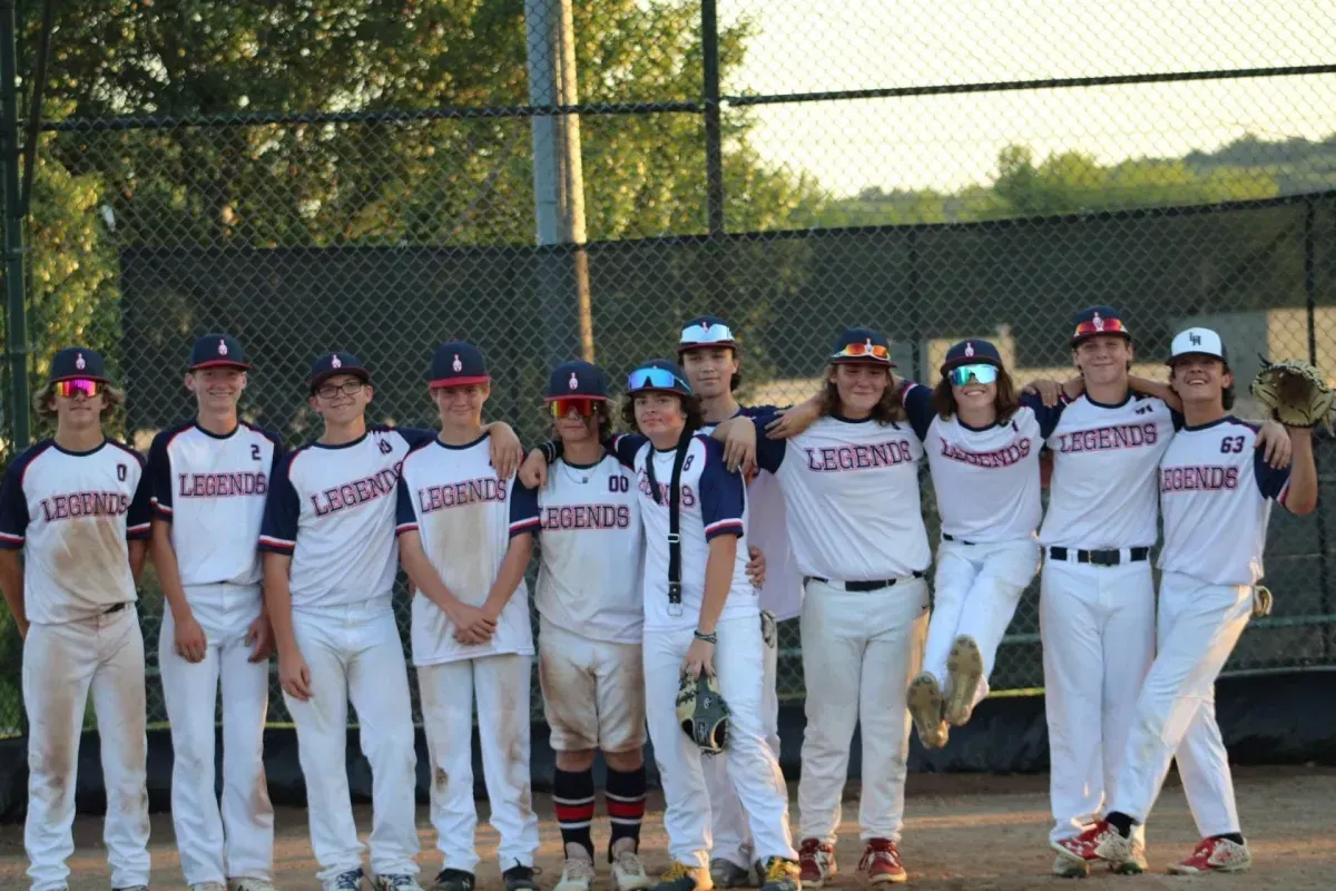 Legends Athletics baseball team picture