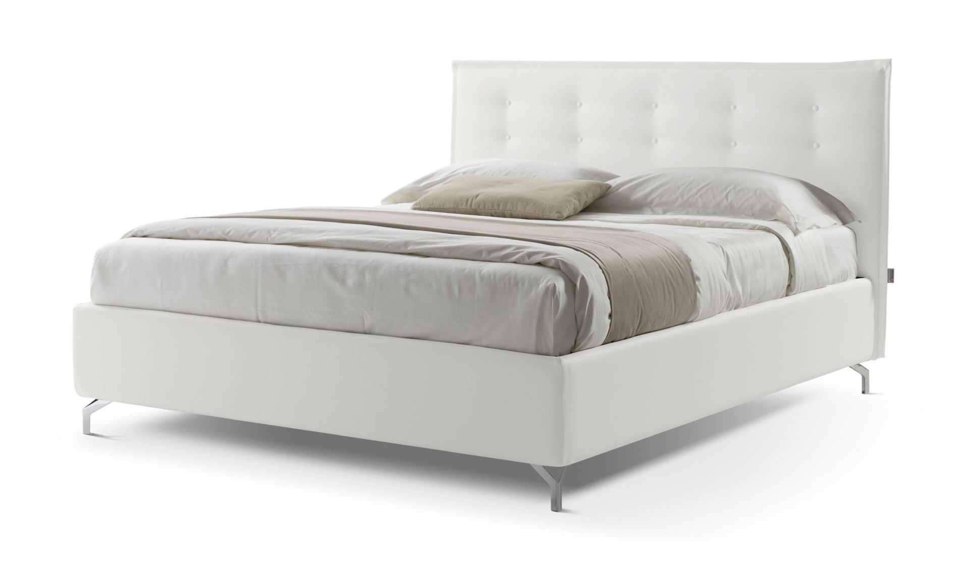 letto matrimoniale grigio
