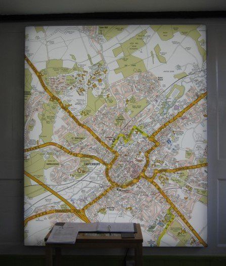 map display frame
