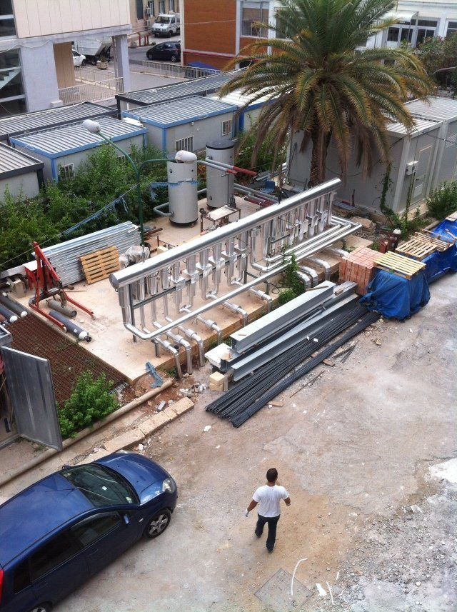 impianto centrale di aspirazione industriale