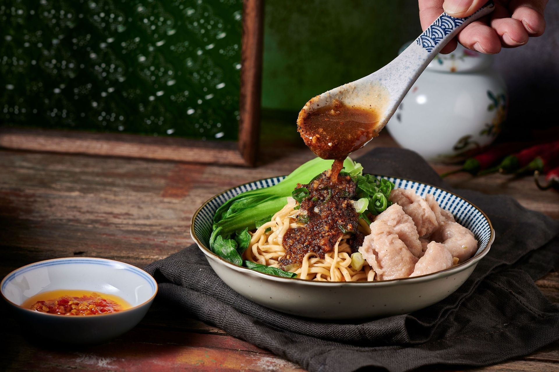 魚冊魚餃乾拌麵優惠組