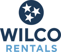 Wilco Rentals logo featuring three stars, representing a local rental company in Mount Juliet, TN.