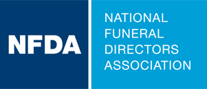NFDA logo with dark blue and turquoise rectangles.