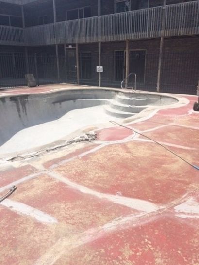 Unfinished Pool — Kansas City, KS — The Kansas Paint Company