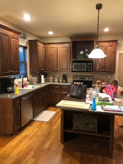 Brown Wooden Theme Kitchen — Kansas City, KS — The Kansas Paint Company