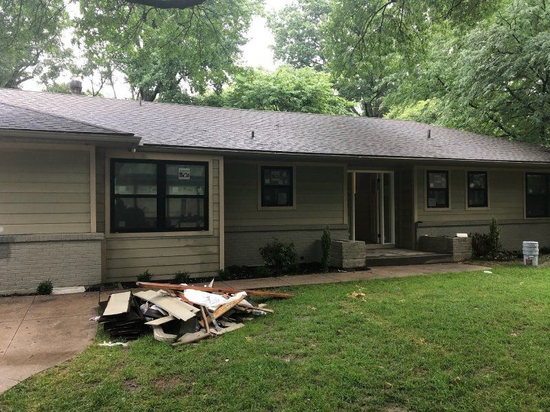 Before Repainting the House with a Large Front Yard — Kansas City, KS — The Kansas Paint Company