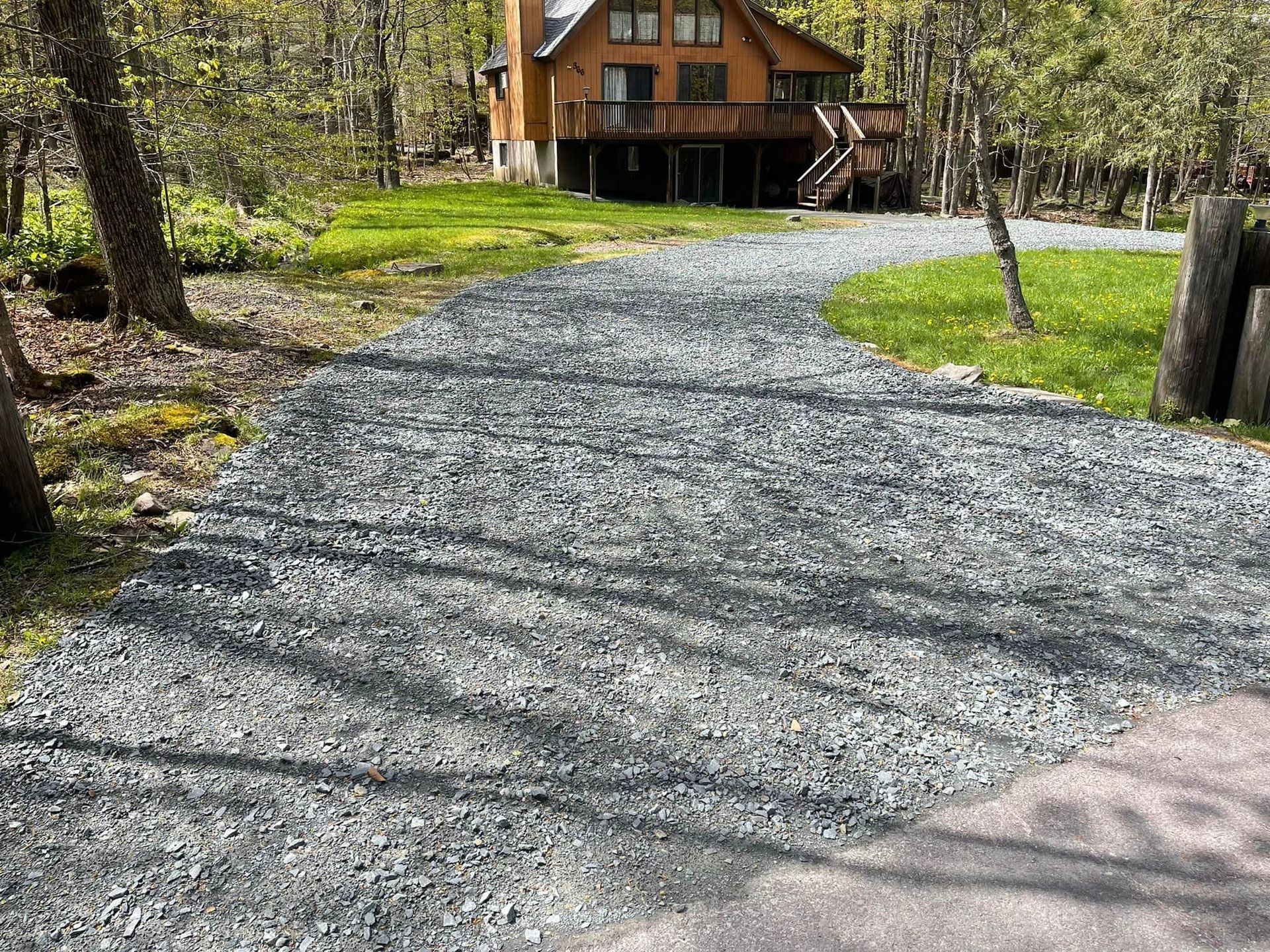 BIg House Surrounded With Big Trees — Lake Ariel, PA — All-Out Logging
