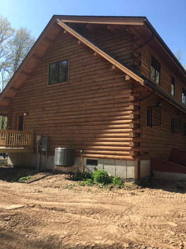 Log Cabin — Lake Ariel, PA — All-Out Logging