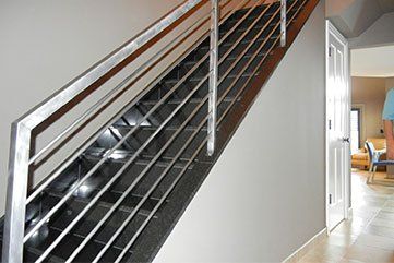 custom stair railing  - Wyandanch, NY - MCM Iron Works