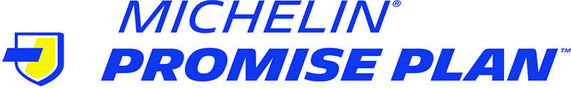 Michelin Promise Plan logo in blue and yellow with shield icon | 106 St Tire and Wheel