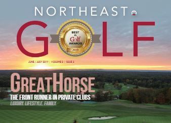 The cover of the northeast golf magazine