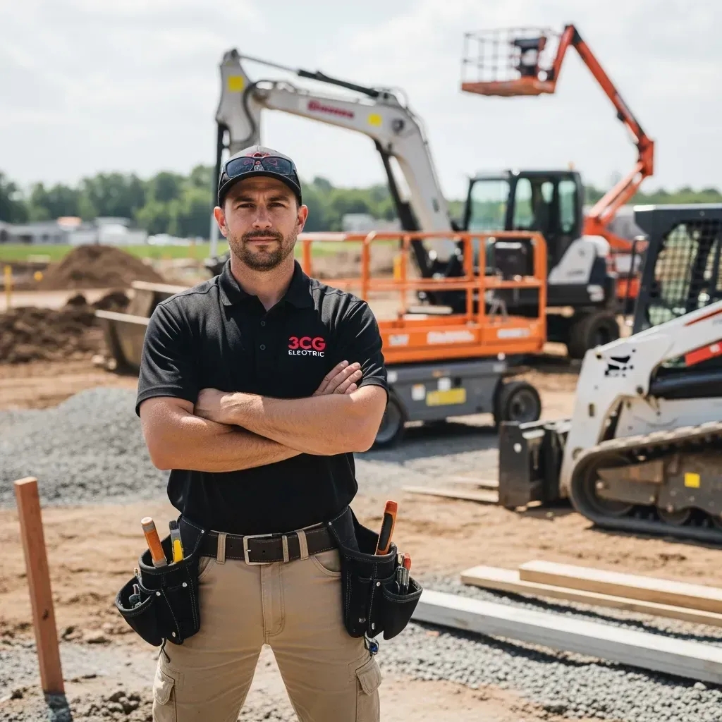 Auditorium interior with red seats, burgundy ceiling, artwork on walls. A person stands near a floral display.
