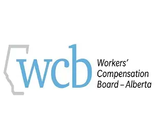Logo of the Workers' Compensation Board - Alberta, featuring the letters 