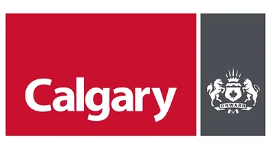 Calgary city logo: Red rectangle with 