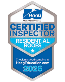 A logo for a certified residential inspector.