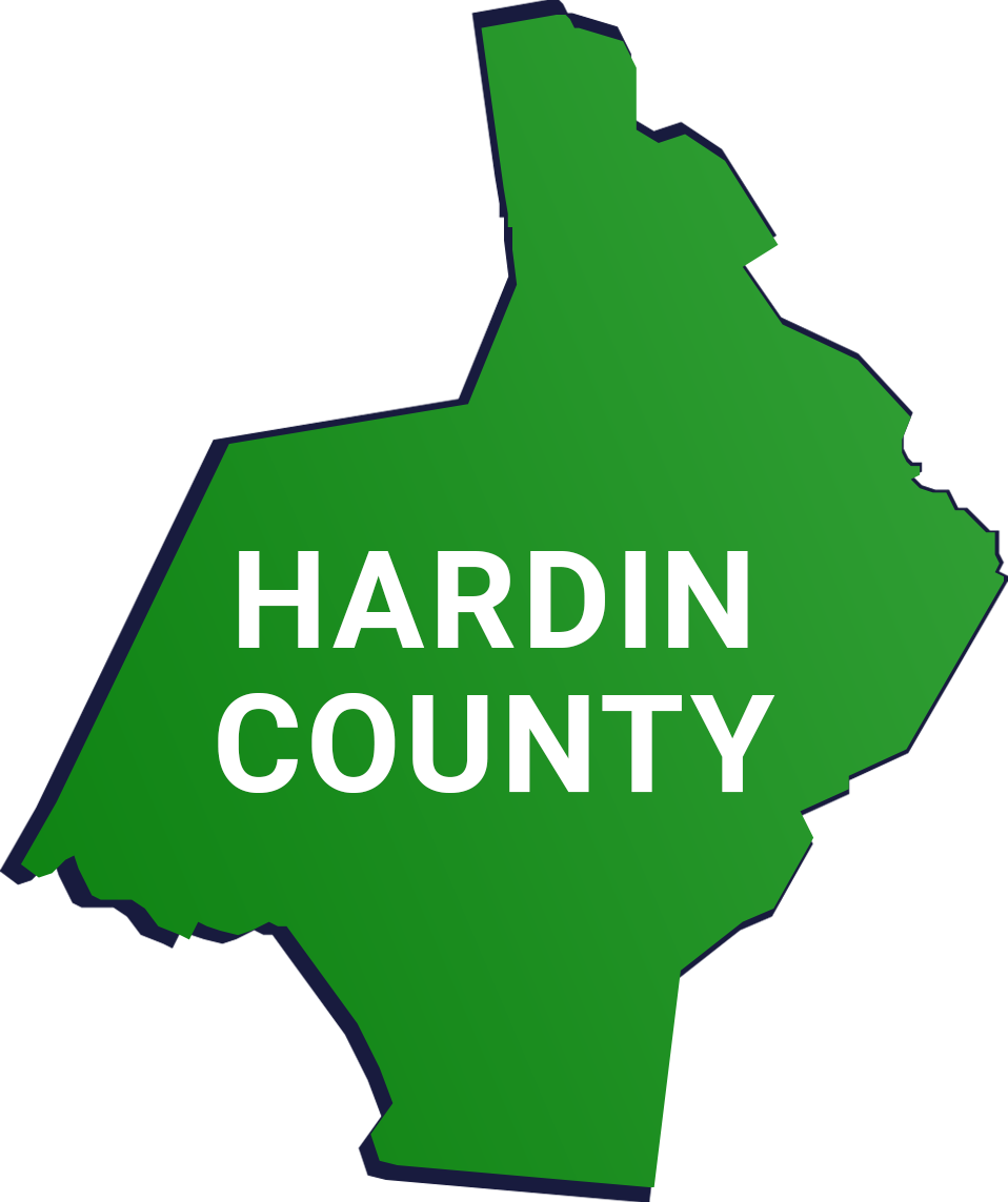 Hardin County map