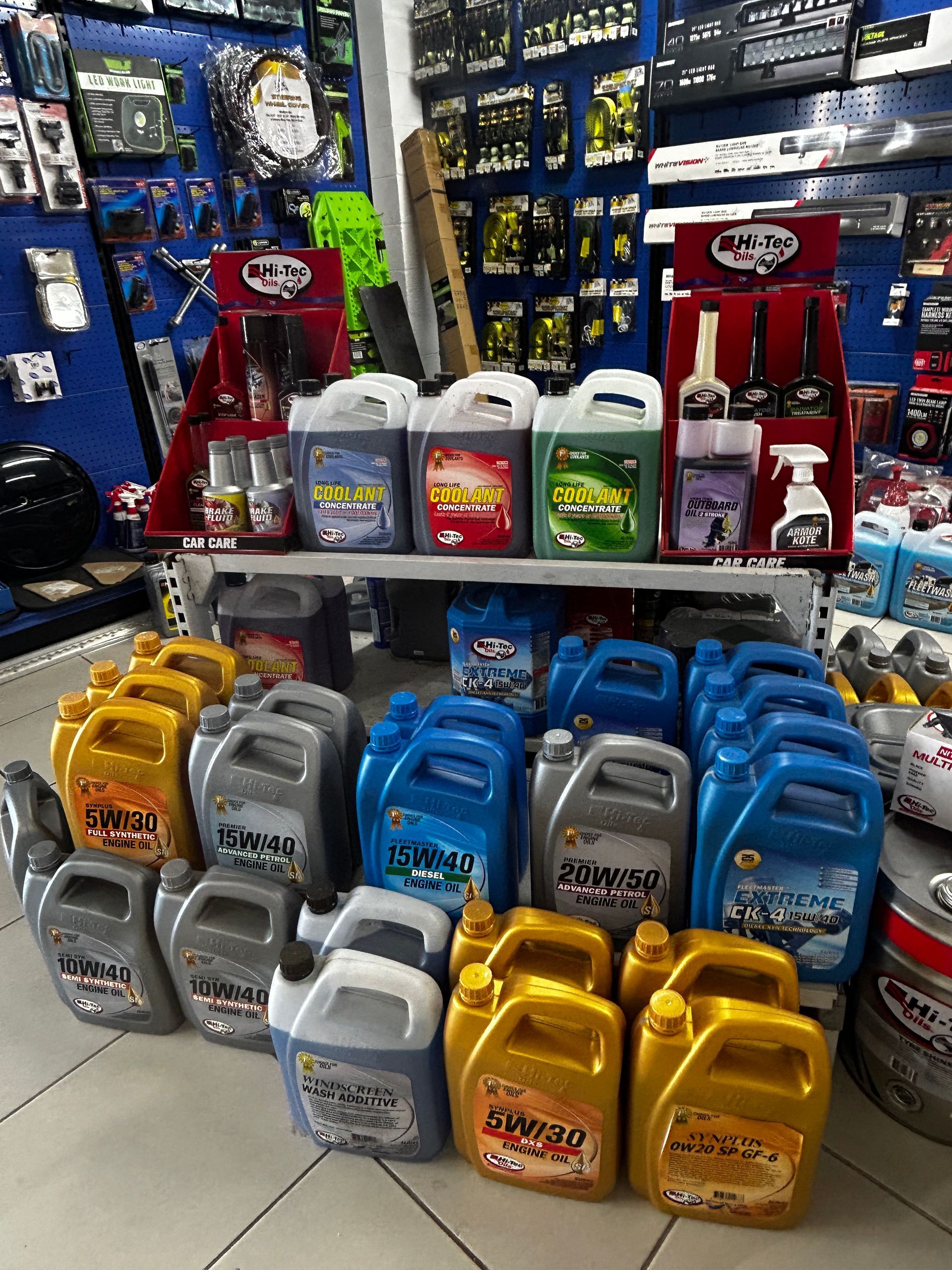Car washing products in store — Townsville Wholesale Panel & Parts In Garbutt, QLD