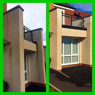 before and after exterior painting