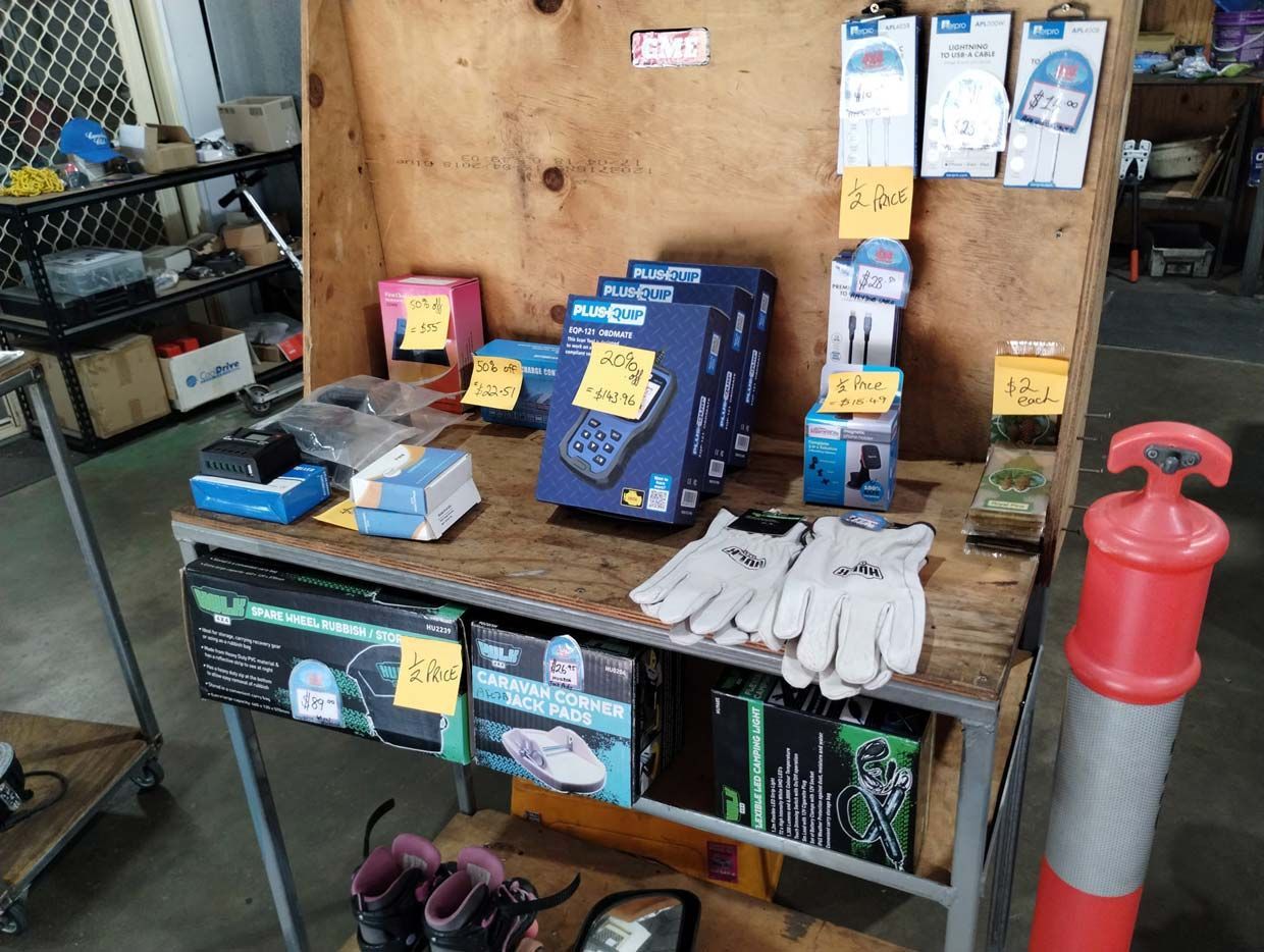 Arb 4x4 Accessories Are Displayed On A Shelf — Rainbow Beach Auto Electrics In Rainbow Beach, QLD
