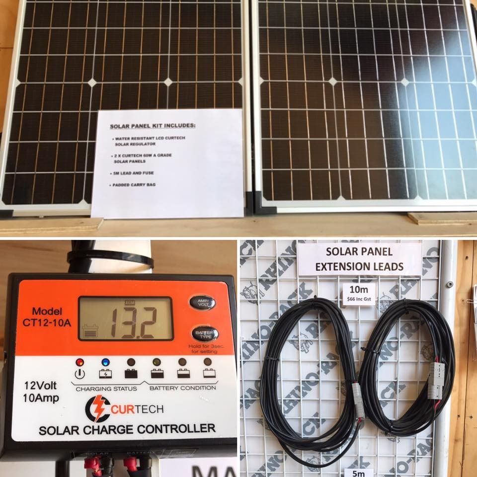 A Collage Of Solar Panels And A Solar Charge Controller — Rainbow Beach Auto Electrics In Rainbow Beach, QLD