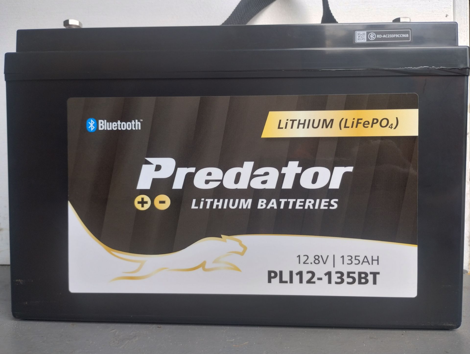 A Super Charge Battery Displayed On A Shelf— Rainbow Beach Auto Electrics In Rainbow Beach, QLD