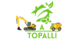 Ein Logo für ein Bauunternehmen mit Bagger und Muldenkipper.
