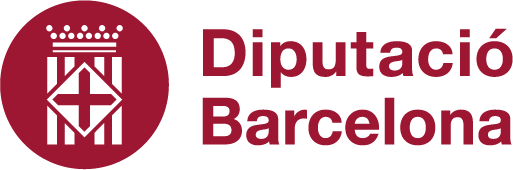 Logo of Diputació de Barcelona, a red circle with a crest, and text