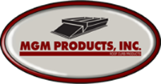 MGM Products, Inc. logo: oval with red border, featuring text and a product graphic.