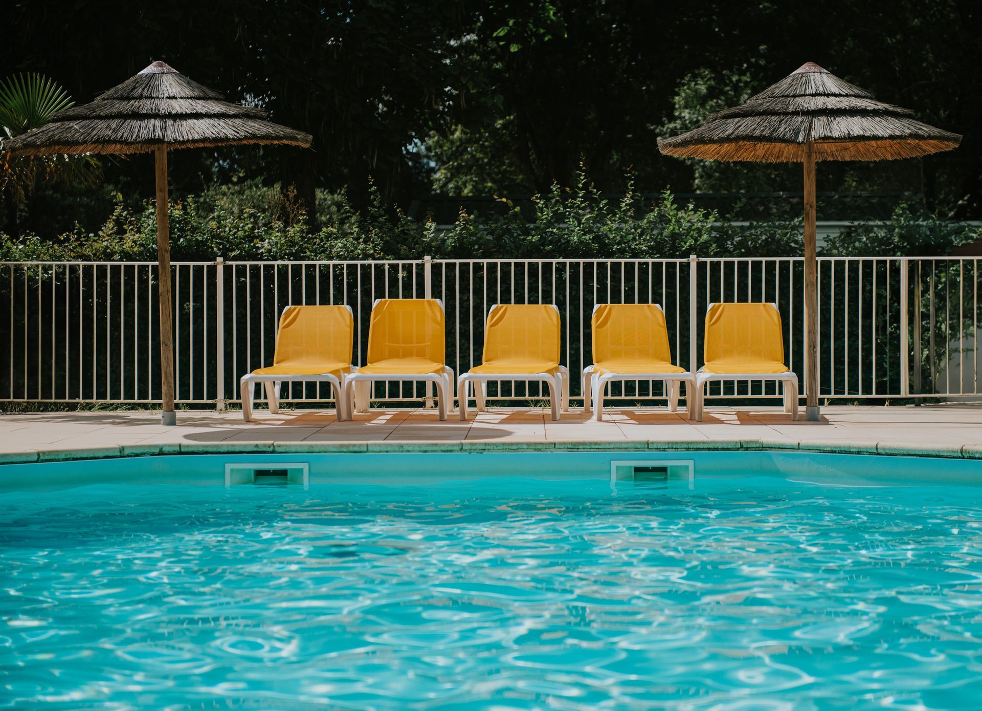 River cruise ship on a calm river with a town on the shore under a blue sky.
