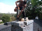 Man working on chimney — Chimney Sweep in York, PA