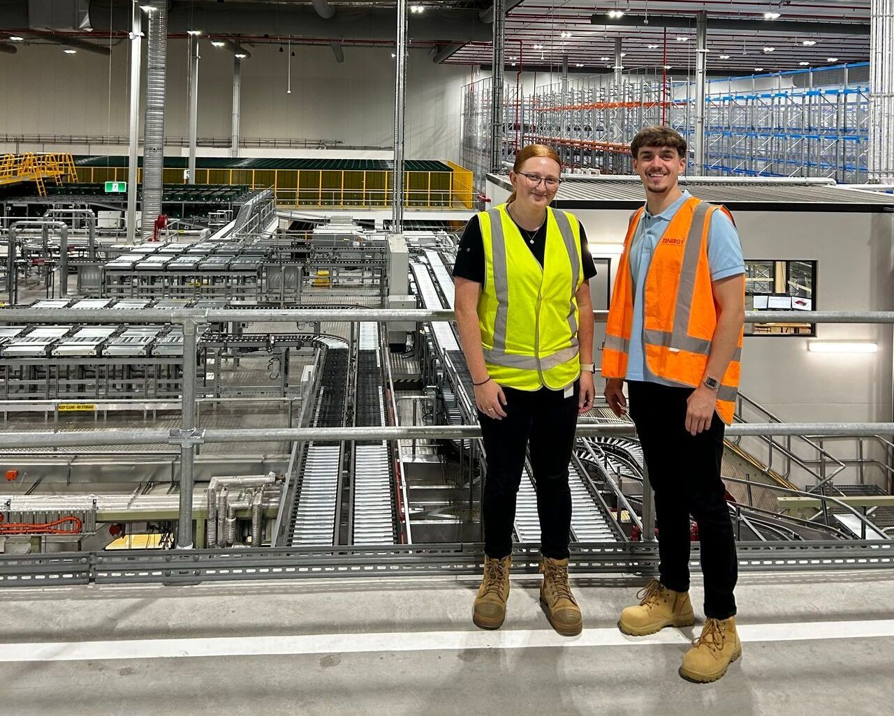Austin Wharfe visiting Workplace Health & Safety Contractor, Shauna onsite in Western Sydney