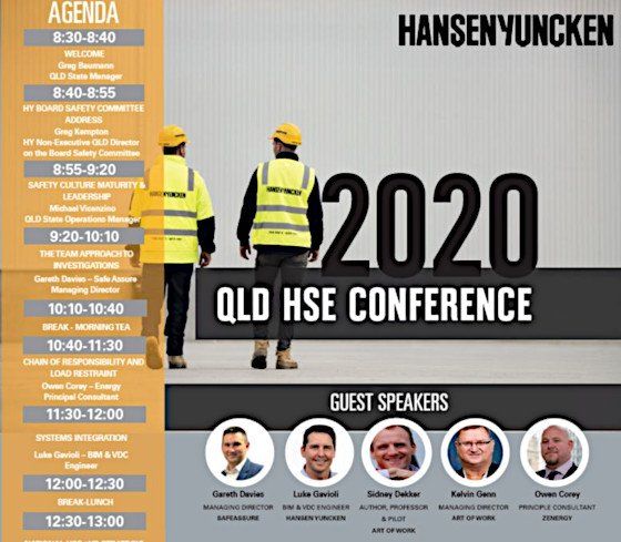 A poster for the 2020 qld hse conference