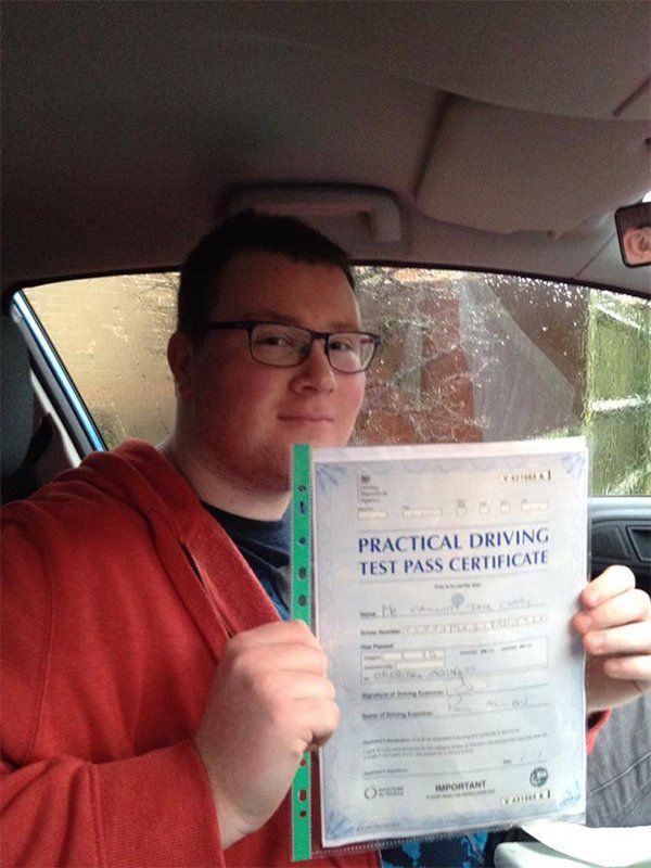 PRACTICAL DRIVING TEST PASS CERTIFICATE