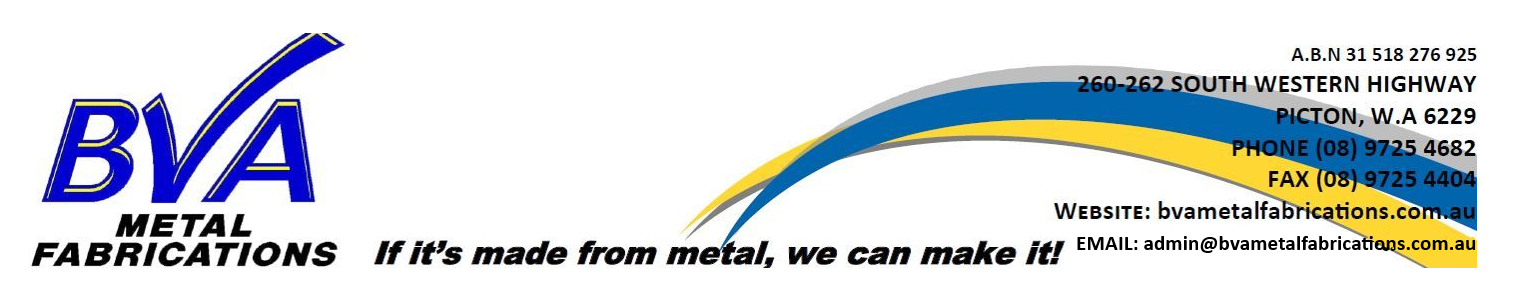 BVA metal fabrication logo