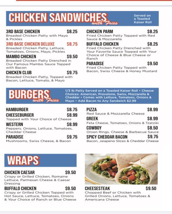 Delicious Food York, PA 3rd Base