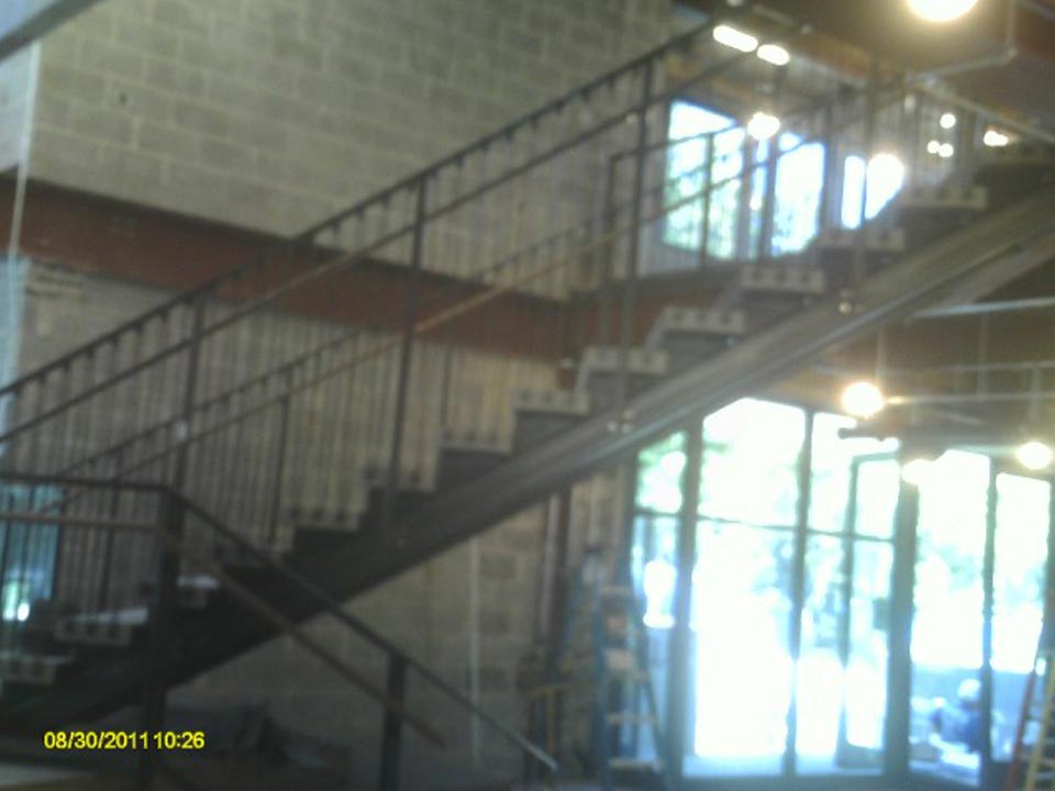 Stairway fabricated by Mustang Fabrication, Inc. in Bellefonte, PA