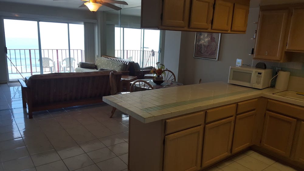 Microwave on Kitchen Counter